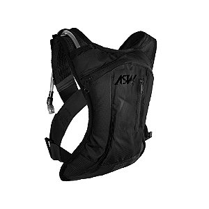 BOLSA MOCHILA DE HIDRATACAO 2L ASW TANK LITE PRETO MOTOCROSS