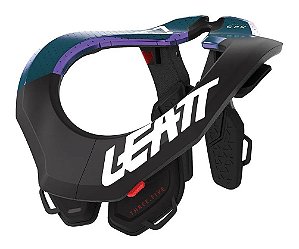 PROTETOR DE PESCOÇO CERVI LEATT BRACE GPX 3.5 PRETO AZUL P/M