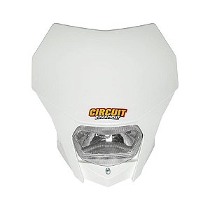 PORTA FAROL CIRCUIT MOTOS TRILHA MOTOCROSS BAGUS PP BRANCO