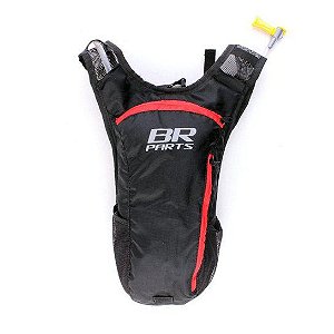 MOCHILA DE HIDRATACAO BR PARTS COMBAT 2 L. PRETO VERMELHO