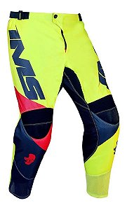 CALCA MOTOCROSS TRILHA ENDURO IMS ARMY FLUOR VERMELHO TAM 42