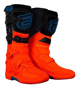 BOTA MOTOCROSS TRILHA ASW ELEVATE LARANJA PRETO TAM 10 (41/42)