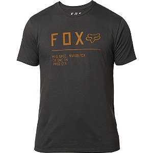 FOX LIFESTYLE CAMISETA NON STOP PREMIUM PRETA LARANJA TAM M