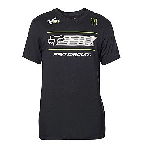 CAMISETA FOX LIFESTYLE PRO CIRCUIT SS MONSTER PRETO TAM GG