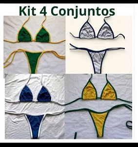 Kit 4 Biquinis Seleçao Brasileira