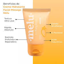 Hidratante Facial Pêssego 40g _ Melu