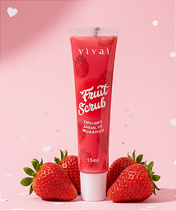 Esfoliante Labial Morango_ Fruit Scrub_Vivai