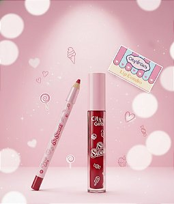 Kit Batom com Lapis Labial