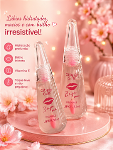 Gloss Labial City Girls Beija Me Vitamina E