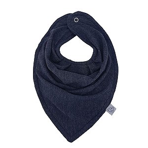 Babador Infantil 100% Algodão com Plástico Bandana Azul Mescla Gesta Slings