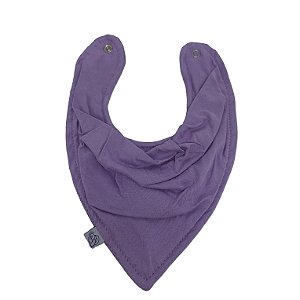 Babador Infantil 100% Algodão com Plástico Bandana Alfazema Gesta Slings