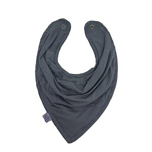 Babador Infantil 100% Algodão  com Plástico Bandana Ardósia Gesta Slings