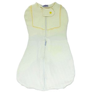 Saco de Dormir Swaddle em Ribana com Zíper 0 a 3 Meses Laís Gesta Slings