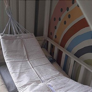 Rede de Berço Montessoriana em Tecido Plano 100% Algodão Lily Gesta Slings
