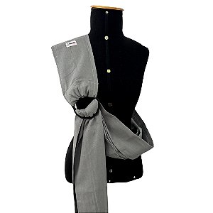 Sling Unissex Cinza com Argola Preta