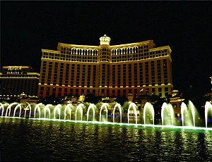 Placa Decorativa em MDF - Bellagio Hotel Casino Las Vegas