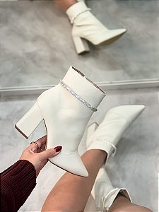 Bota Feminina Namur Off-white
