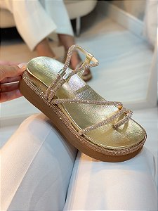 Papete Feminina Briana Dourada