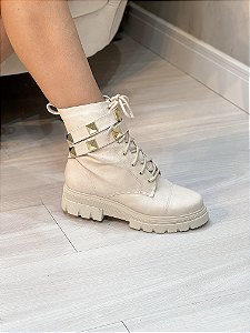 Coturno Feminino Ramona Off-white