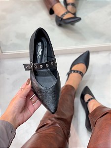 Sapatilha Feminina Pietra Preto Destroyed