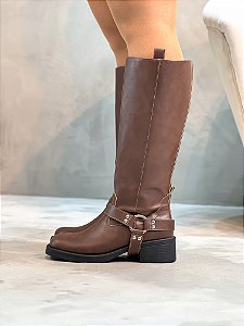 Bota Feminina Biker Taylor Marrom