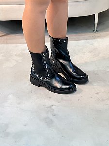 Coturno Feminino Chelsea Alice Preto