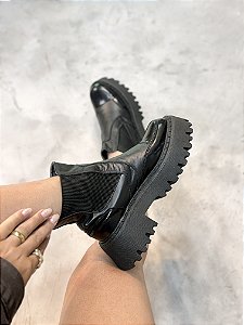 Coturno Feminino Milla Preto