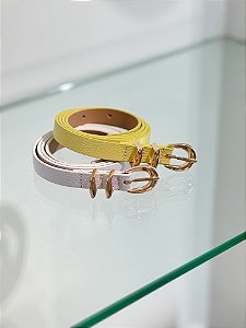 Cinto Feminino Fino Camile em Couro