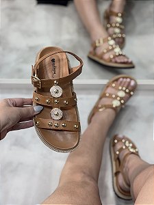 Papete Feminina Raquel Camel