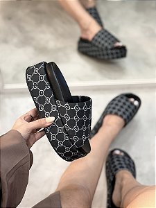 Flatform Feminina Paloma Preta