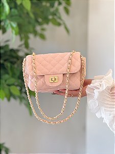 Bolsa Feminina Dubai P Rosa bebê em Couro