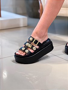 Flatform Feminina Kayla Preta