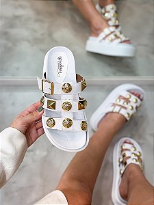 Flatform Feminina Kayla Branca