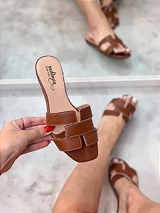 Rasteira Feminina Hadassa Camel