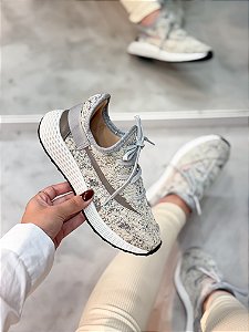 Tênis Feminino Adda Cinza Mescla colors