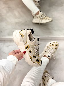 Tênis Feminino Lola em Meia Animal Print