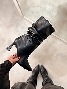 Bota Feminina Angel Slouch Preta
