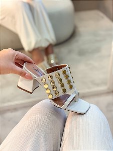 Tamanco Feminino Aurora Branco