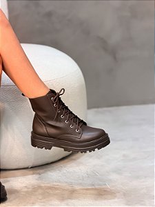 Coturno Feminino Carol Marrom