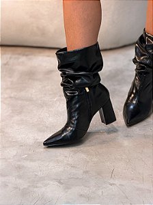 Bota Feminina Fran Slouch Preta