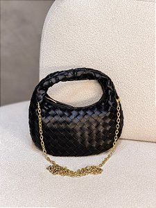 Mini Bag Melina Trançada Preta