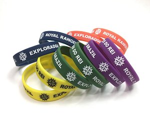 Pulseira em Silicone - Exploradores do Rei