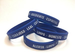 Pulseira em Silicone - Código ERB Azul