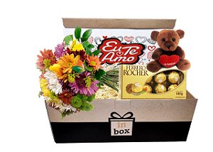 In Box - Eu te Amo com Flores do Campo