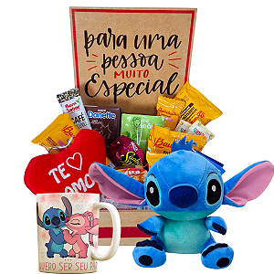 Cesta com Pelúcia Stitch