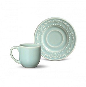 6 Xícaras de café acanthus verde 72 ml