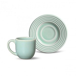 6 Xícaras de café argos verde 72 ml