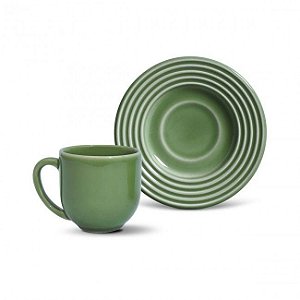 6 Xícaras de café argos verde sálvia 72 ml