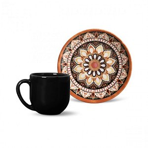 6 Xícaras de café coup damasco 112 ml