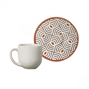 6 Xícaras de café coup geometria 112 ml